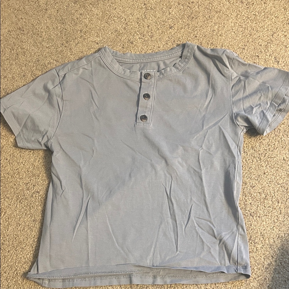 Little Bipsy Short Sleeve Henley Tee